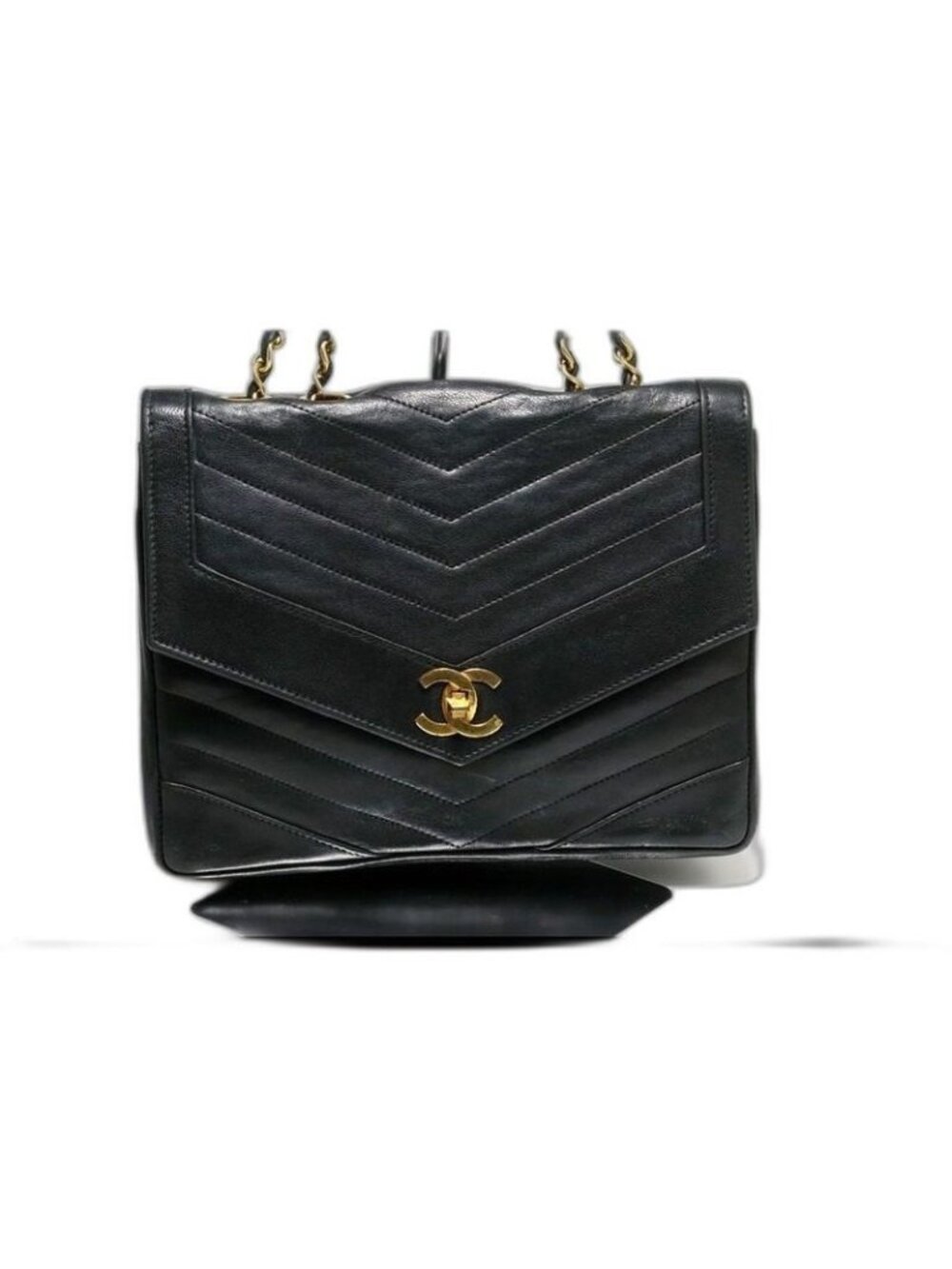 Chanel Stitch Leather Chain Shoulder Bag